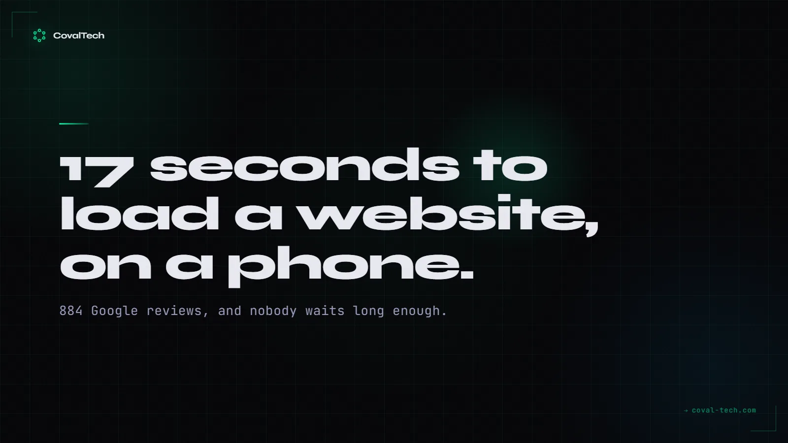 A website taking 17 seconds to load on mobile