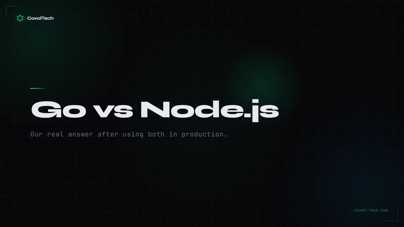 Comparing Go and Node.js in production
